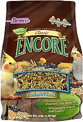 Brown's Encore Classic Natural Cockatiel Food, 4-lb bag