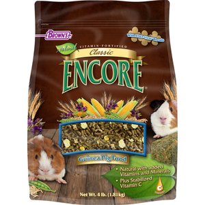 Brown's Encore Classic Natural Guinea Pig Food, 4-lb bag
