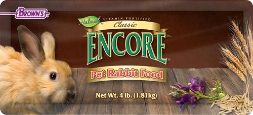 Show full view: Brown's Encore Classic Natural Rabbit Food, 4-lb bag slide 5 of 8