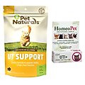 HomeoPet UTI+ Homeopathic Medicine for Urinary Tract Infections UTI, 450 drops + Pet Naturals UT Support Cat Chews, 60 count