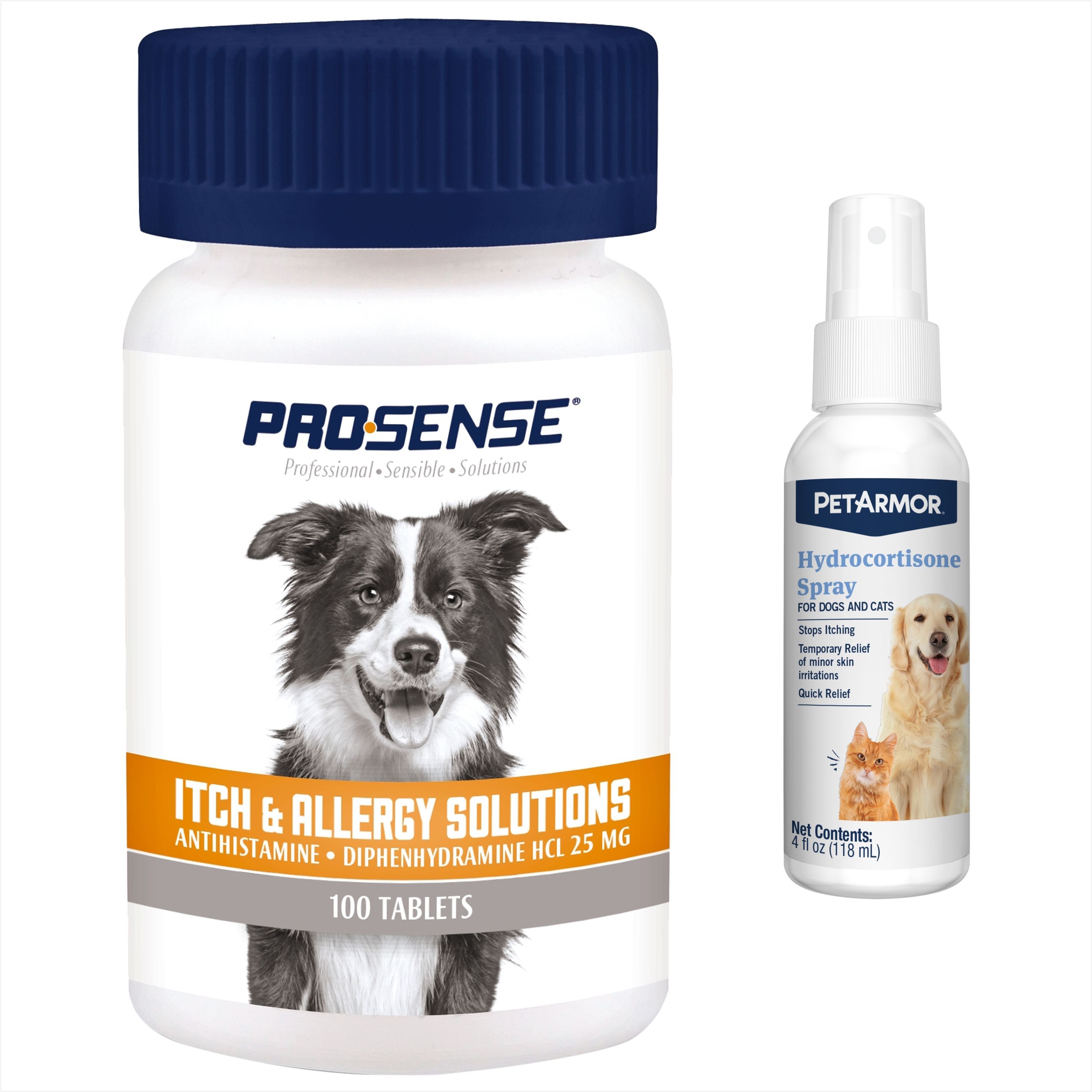 Pro-Sense Dog Itch & Allergy Solutions Tablets & PetArmor ...