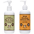 Natural Dog Company Extra Strength Joint Support Liquid Glucosamine + Wild Alaskan Salmon Oil Liquid Skin & Coat Supplement for Dogs