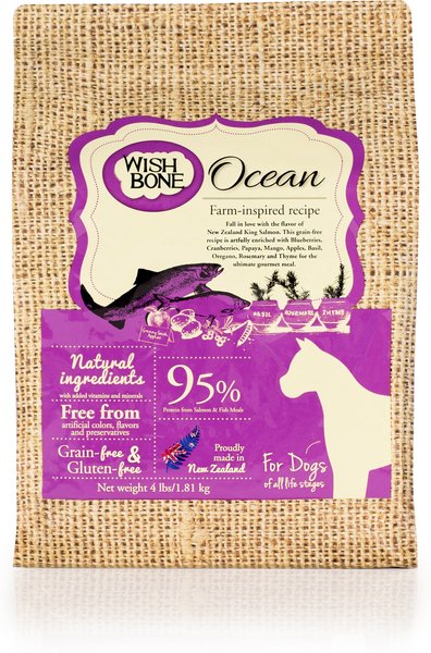 Wishbone Ocean Grain-Free Dry Dog Food, 4-lb bag slide 1 of 8
