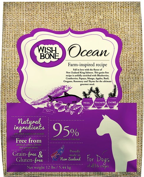 Wishbone Ocean Grain-Free Dry Dog Food, 12-lb bag slide 1 of 8