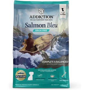 Addiction Grain-Free Salmon Bleu Puppy Dry Dog Food, 4-lb bag