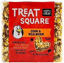 Happy Hen Treats Mealworm & Corn Chicken Treat Square, 6.5-oz bar slide 1 of 3