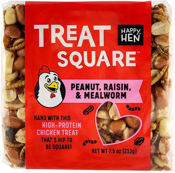Happy Hen Treats Mealworm & Peanut Chicken Treat Square, 7.5-oz bar slide 1 of 2