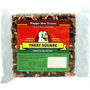 Happy Hen Treats Mealworm & Seeds Chicken Treat Square, 6-oz bar