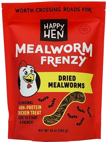 Happy Hen Treats Mealworm Frenzy Poultry Treats, 10-oz bag slide 1 of 4