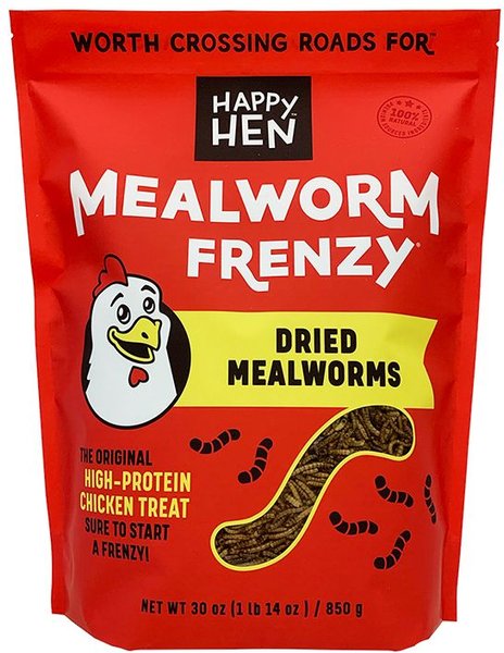 Happy Hen Treats Mealworm Frenzy Poultry Treats, 30-oz bag slide 1 of 4
