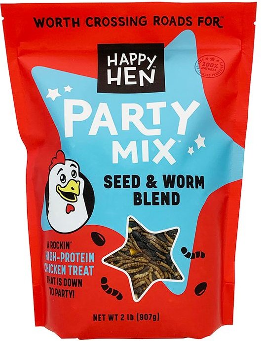Happy Hen Treats Seed & Mealworm Party Mix Poultry Treats