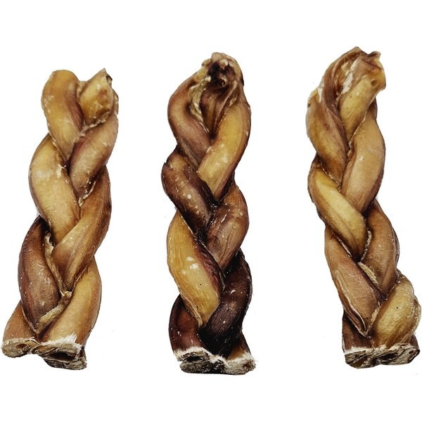 True Chews Beef Bully Braids 6" Dog Treats