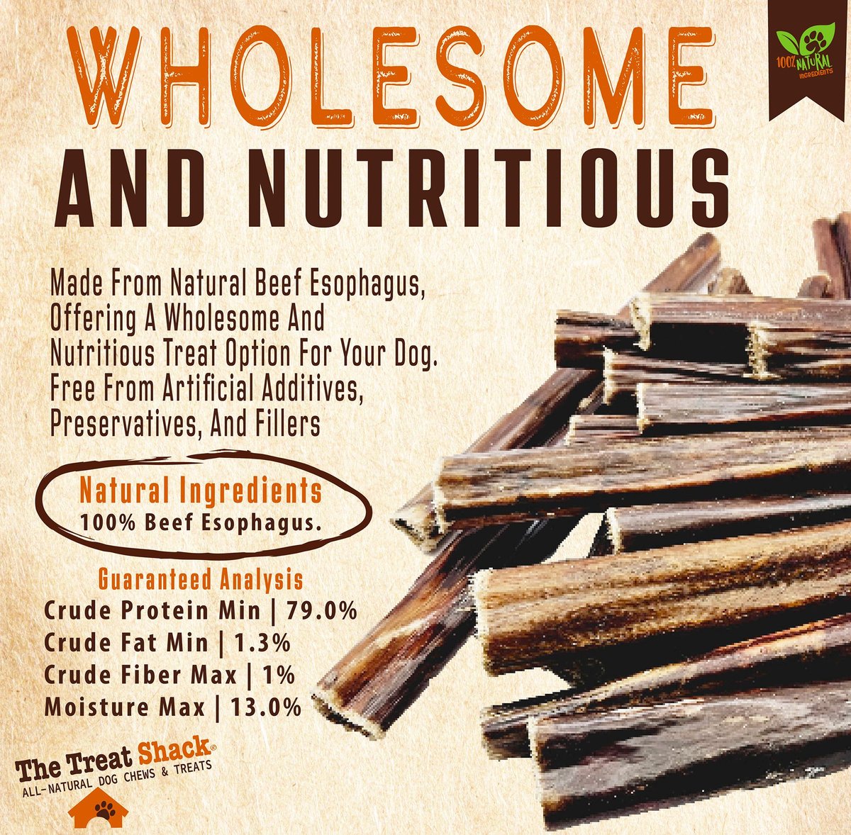 The Treat Shack 6-in Vital Chondroitin Packed Soft & Chewy Superfood Sticks Dog Treat
