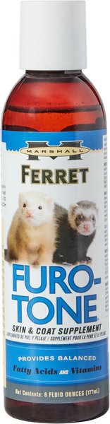 Marshall Furo-Tone Skin & Coat Ferret Supplement, 6-oz bottle slide 1 of 3