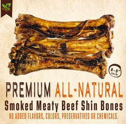 The Treat Shack 8-9-in Smoked Meaty Beef Shin Bones Dog Treat, 1 count slide 2 of 9