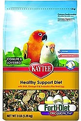 Kaytee Egg-Cite! Forti-Diet Pro Health Conure & Lovebird Food, 3-lb bag