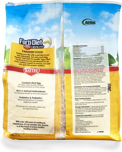 Kaytee Egg-Cite! Forti-Diet Pro Health Parakeet Food, 5-lb bag