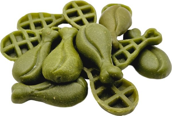 The Treat Shack Medium/Large Paw Bone Shaped Dental Mint Flavored Dog Treat