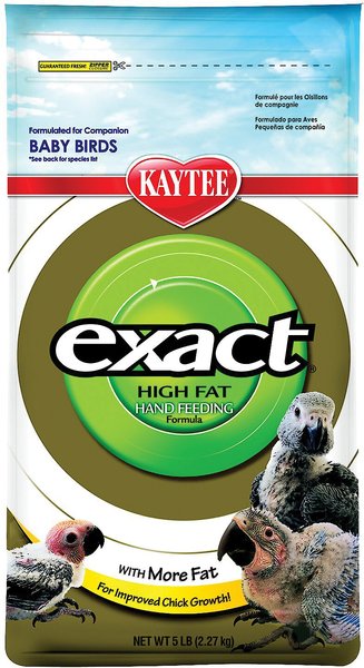 Kaytee Exact Hand Feeding High Fat Formula Baby Bird Food, 5-lb bag slide 1 of 5