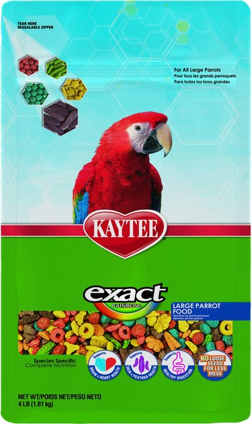 Kaytee Exact Rainbow Large Parrot Food, 4-lb bag slide 1 of 6