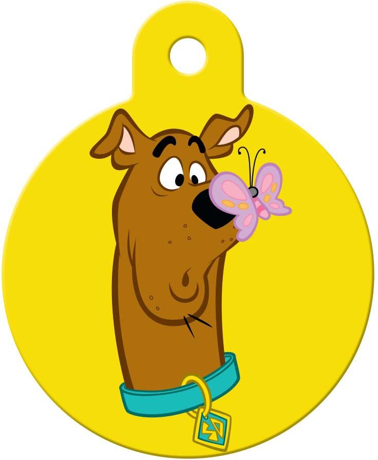 QUICKTAG ScoobyDoo Butterly Circle Dog ID Tag