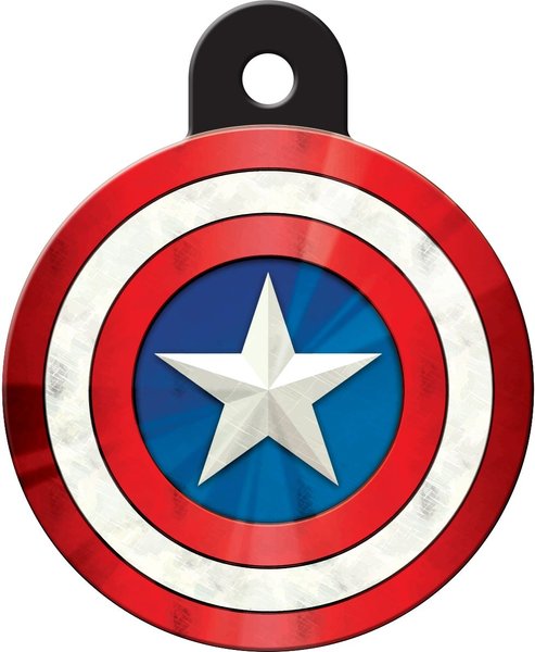 Captain america 2025 dog id tag