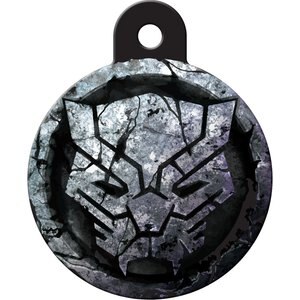 Quick-Tag Marvel Black Panther Silver Seal Circle Dog ID Tag