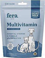 Fera Pet Organics Multivitamin Goat Milk Topper for Dogs & Cats, 60 count