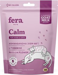 Fera Pet Organics Calm Goat Milk Topper for Dogs & Cats, 60 count