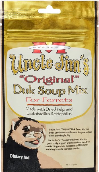 Marshall Uncle Jim's Original Duk Soup Mix Food Supplement & Dietary Aid for Ferrets, 4.5-oz bag slide 1 of 3