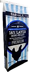 Bar ALE 16% Protein Layer Mini-Pellet with Cracked Corn & Oyster Shell Chicken Feed, 50-lb bag