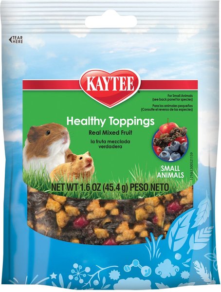 Kaytee Fiesta Healthy Toppings Mixed Fruit Small Animal Treats, 1.6-oz bag slide 1 of 4