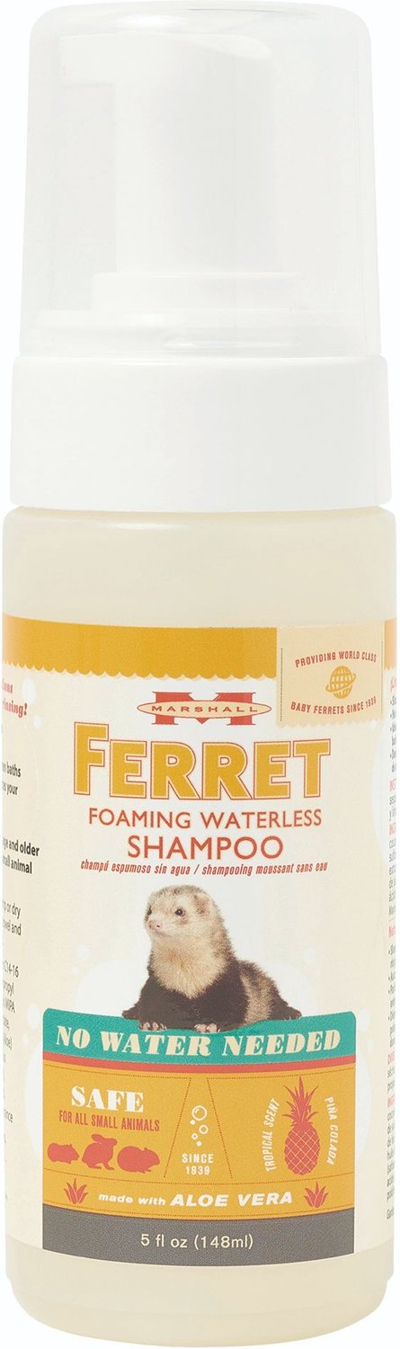 Marshall Foaming Waterless Shampoo for Small Pets, 5-oz bottle