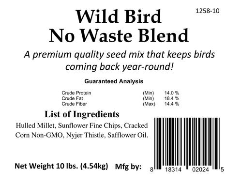 Show full view: Bar ALE Wild Bird No Waste Blend Wild Bird Food, 10-lb bag slide 4 of 5