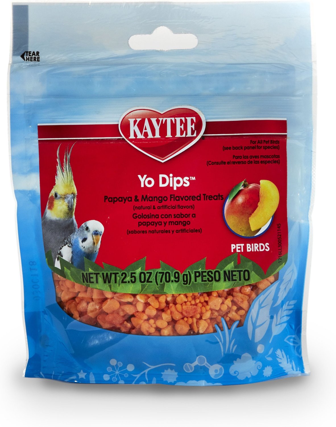 Kaytee Fiesta Pop-A-Rounds Mango Bird Food