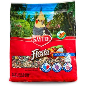Kaytee Fiesta Variety Mix Cockatiel Food, 4.5-lb bag