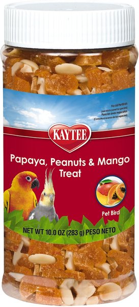 Kaytee Fiesta Papaya, Peanuts & Mango Bird Treats, 10-oz jar slide 1 of 4