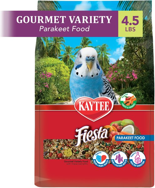 KAYTEE Fiesta Variety Mix Parakeet Food, 4.5-lb bag 