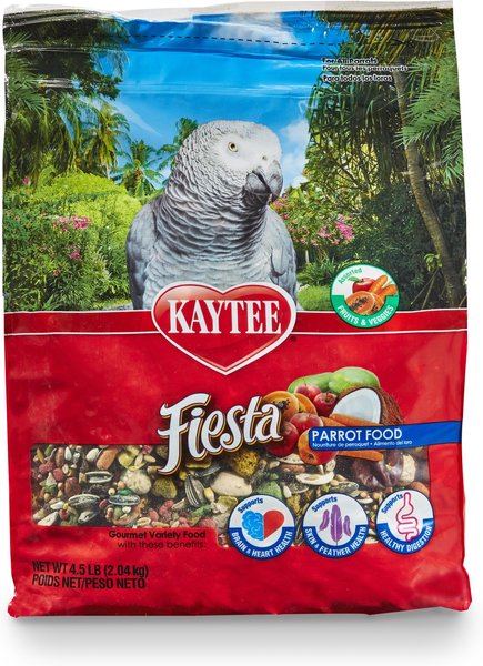 Kaytee Fiesta Variety Mix Parrot Food, 4.5-lb bag slide 1 of 12
