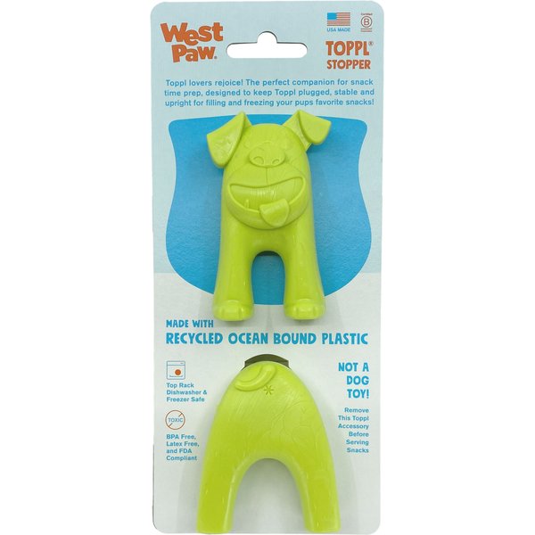 WEST PAW Toppl Dog Toy, X-Large, 4.75-in, Granny Smith 
