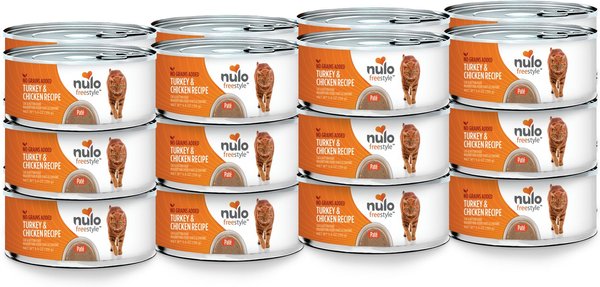 Nulo Freestyle Turkey & Chicken Recipe Grain-Free Canned Cat & Kitten Food, 5.5-oz, case of 24 slide 1 of 4