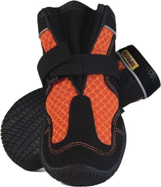 Discontinued MUTTLUKS Mud Monsters All Terrain Rugged Summer Dog Boots, 2 count, Orange, 6