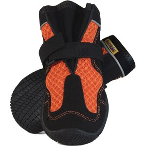 Muttluks Mud Monsters All Terrain Rugged Summer Dog Boots, 2 count, Orange, 6