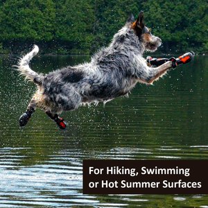 Muttluks Mud Monsters All Terrain Rugged Summer Dog Boots, 2 count, Orange, 6