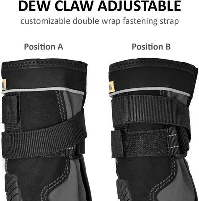 Show full view: Muttluks Mud Monsters All Terrain Rugged Summer Dog Boots, 2 count, Blue, 4 slide 4 of 8