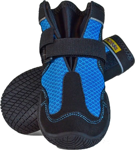 Discontinued MUTTLUKS Mud Monsters All Terrain Rugged Summer Dog Boots, 2 count, Blue, 6