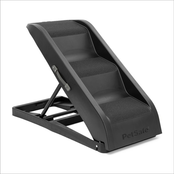 PETSAFE Happy Ride Side Door Dog Stairs, Black, Large