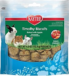 Kaytee Baked Apple Timothy Biscuit Small Animal Treats, 4-oz bag