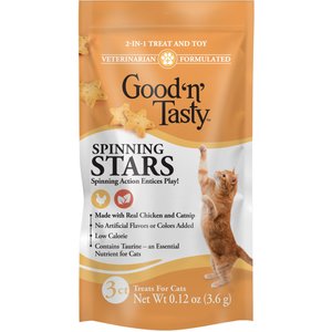 Good 'n' Tasty Spinning Stars Chicken, Chicken Liver & Catnip Crunchy Cat Treats