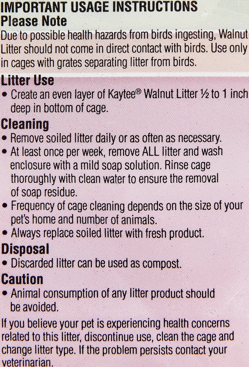 Kaytee walnut shop bird litter